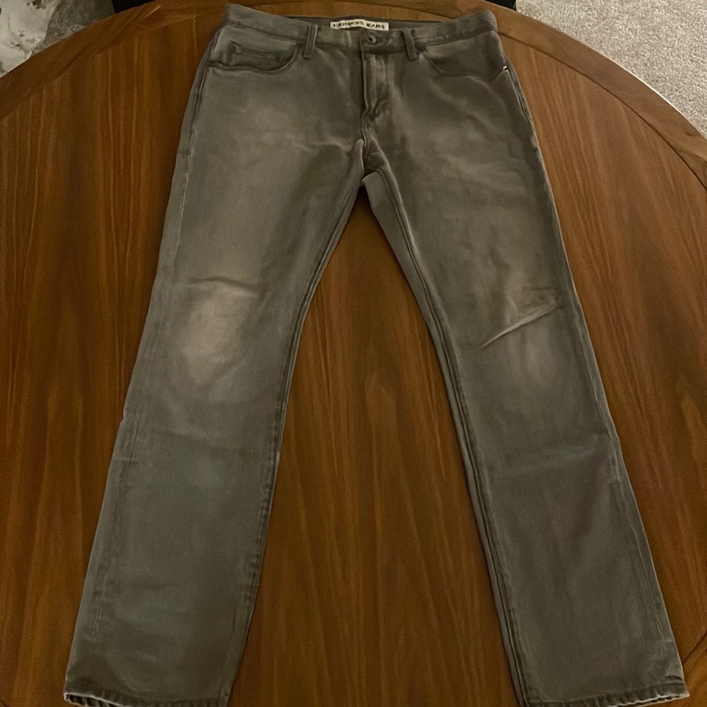 Express Men’s Rocco Slim Skinny Dark Gray Jeans 33 x 32